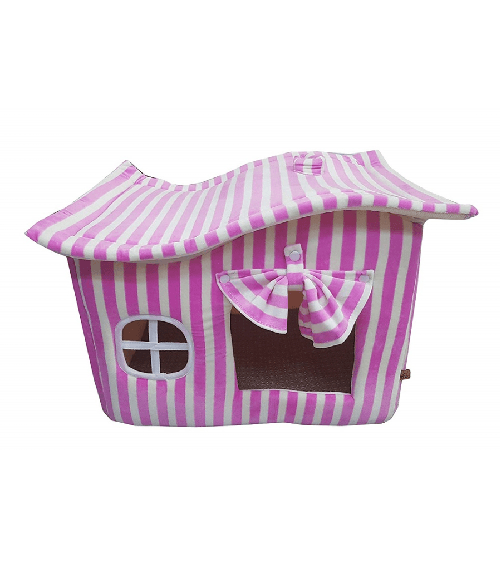 Cuccia Casetta Lettino Pieghevole Tenda Portatile 50x40x38cm Per Cane Gatto Animali -