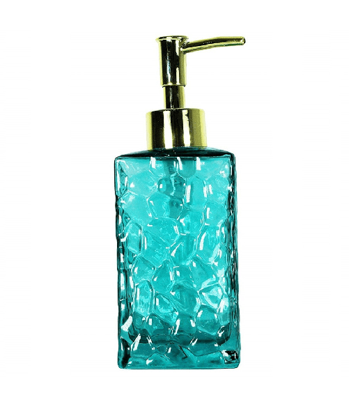 Cleafe-portasapone Porta Sapone Rettangolare Cristallo Verde Acqua 10359 Sapone -