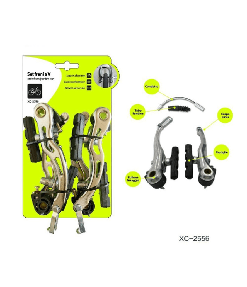 Wisdom-set Freni A V Bici Universali Anteriore Posteriore In Lega Di Alluminio Xc-2556 -