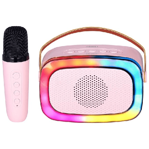 Trevi XR 8A01 MINIPARTY ALTOPARLANTE KARAOKE + BLUETOOTH ROSA