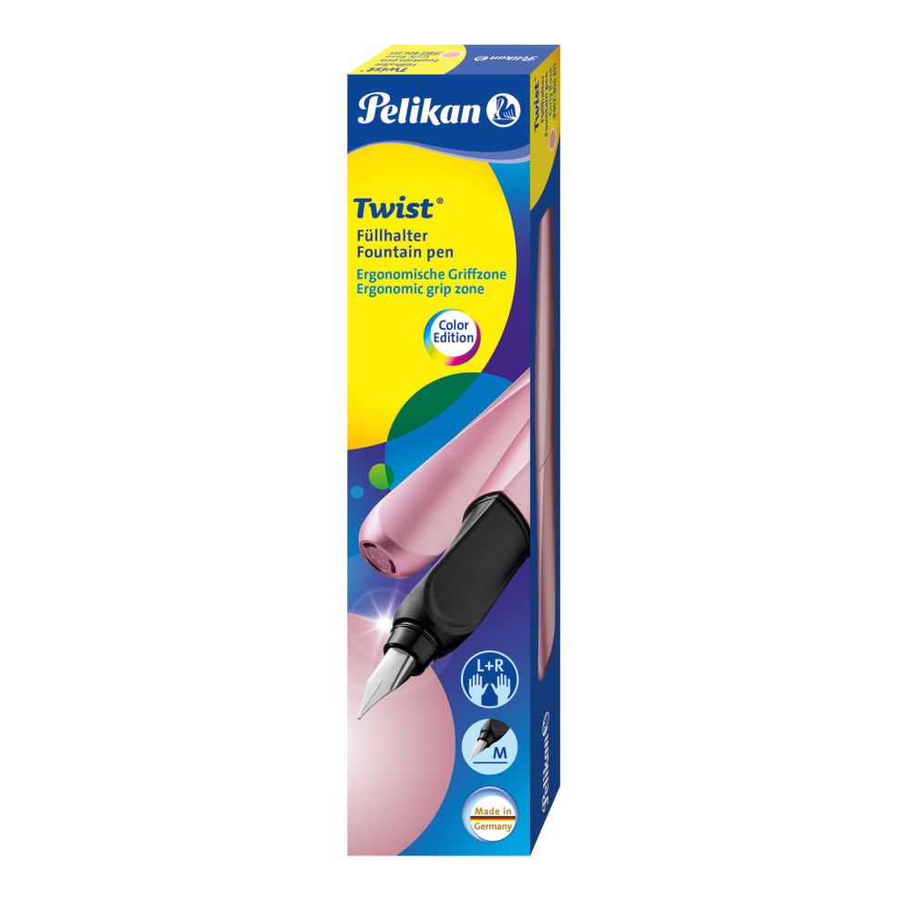 Pelikan Penna stilografica Pelikan Twist, penna stilografica a cartuccia Rose rosa Pelikan 806251 penna stilografica Rosa 1 pz