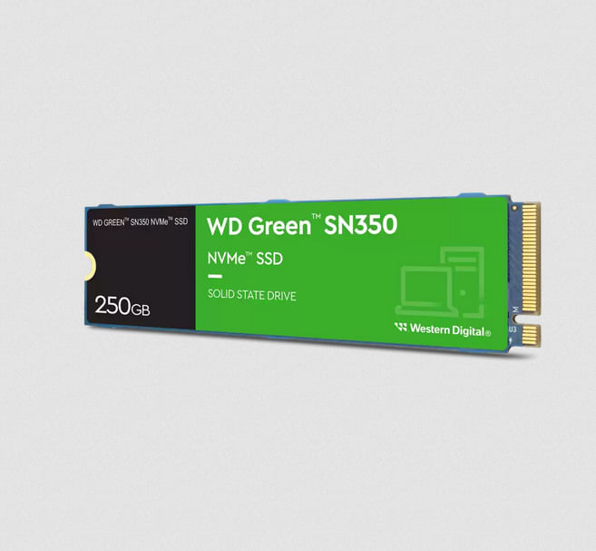 Wd Western Digital Ssd Interno Green Sn350 240Gb Nvme M.2 2280 Pcie 3.0 Western Digital Green SN350 250 GB M.2 PCI Express 3.0 NVMe TLC