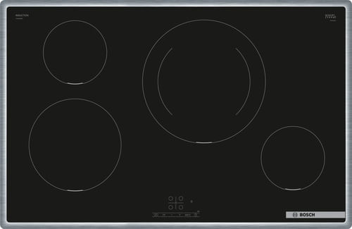 Bosch Serie 4 PIE845BB5E piano cottura Nero Da incasso 80 cm Piano cottura a induzione 4 Fornello(i)