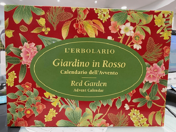 L'ERBOLARIO GIARDINO IN ROSSO CALENDARIO DELL'AVVENTO 2024