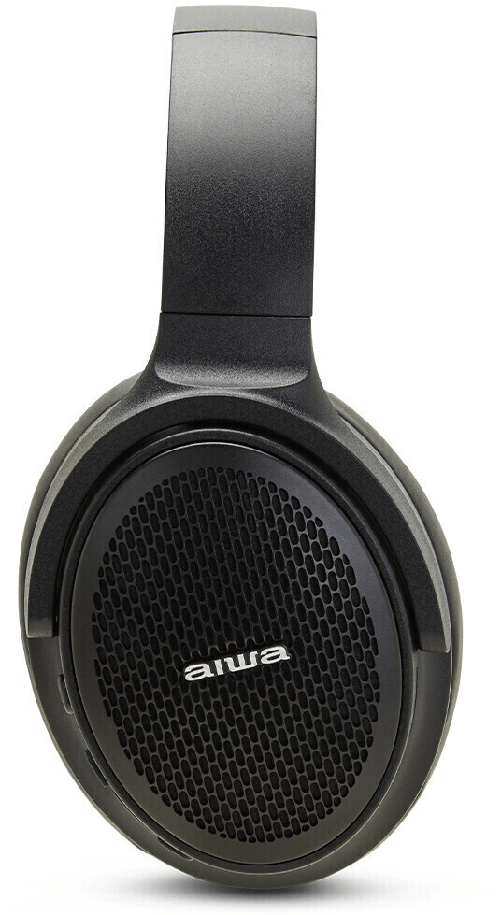 Aiwa HST-250BT/BK Black - Cuffie Over-Ear Bluetooth, Archetto Regolabile, Acoustic Noise Cancelling