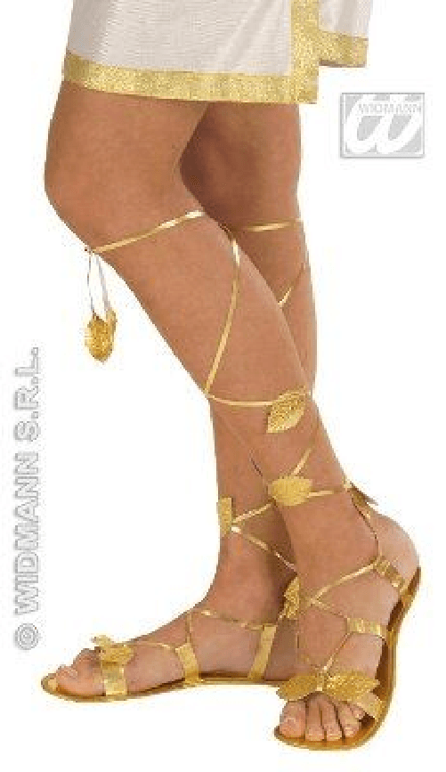 WIDMANN 1830G sandali oro greca romana egiziana dea fata