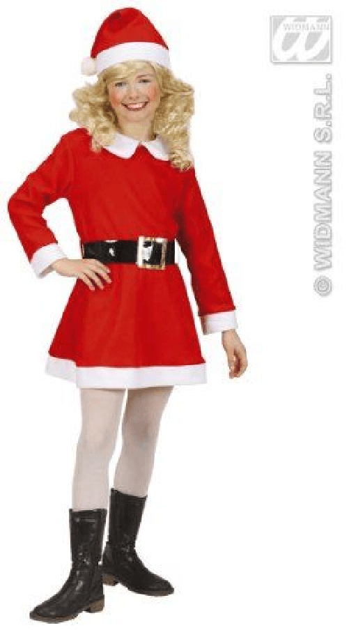 WIDMANN 14905 COSTUME MAMMA NATALE BAMBINA 4/5 #1490
