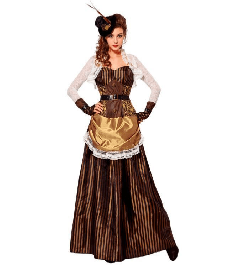 WIDMANN 07742 COSTUME STEAMPUNK DONNA M GONNA LUNGA #0774