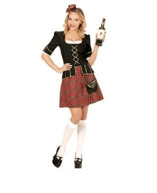 WIDMANN 59224 COSTUME DONNA SCOZZESE XL GONNA CORTA #5922