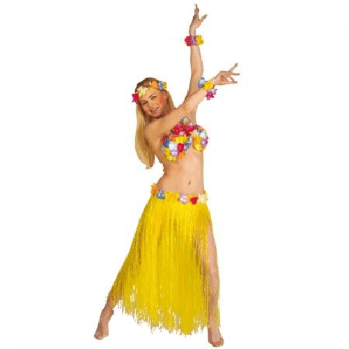 WIDMANN 2772A set hawai donna con gonna reggis coll e bracc