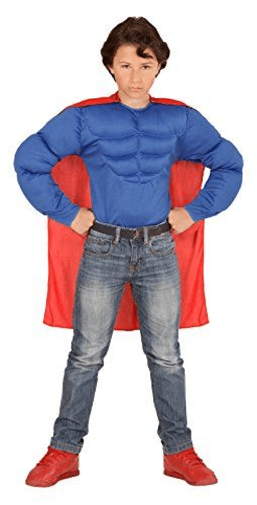 WIDMANN 00628 camicia super muscoli 11/13 superman +mantello