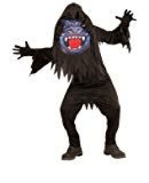 WIDMANN 07761 COSTUME GORILLA C/MASCHERA GIGANTE 11/13 158CM