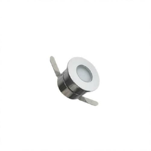 Faretto led 1w 12v calpestabile per esterno, piscina, fontane impermeabile ip65 kit 2 pezzi 3000k