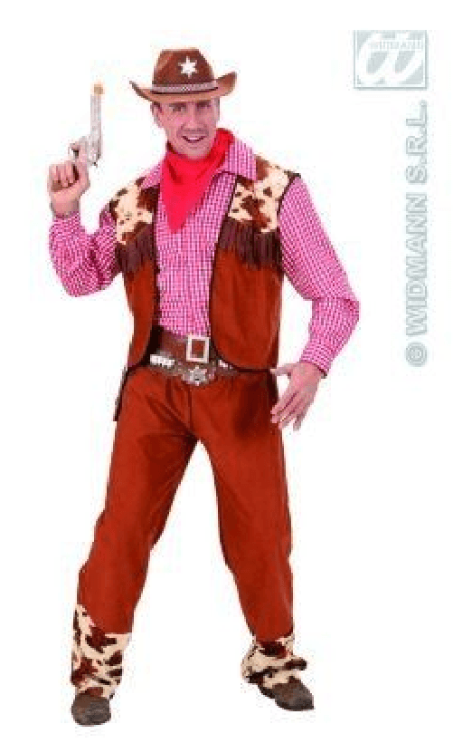 WIDMANN 5883B COSTUME COWBOY XL CAMICIA ROSSA #5882