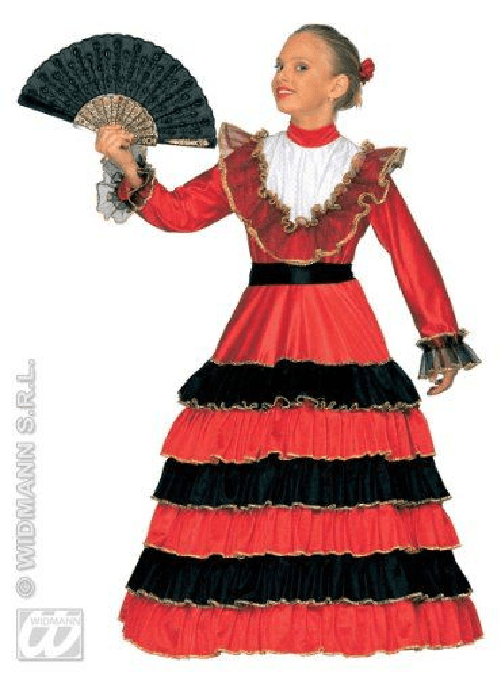 WIDMANN 37228 COSTUME SPAGNOLA SENORITA 11/13 CM 158 #3722