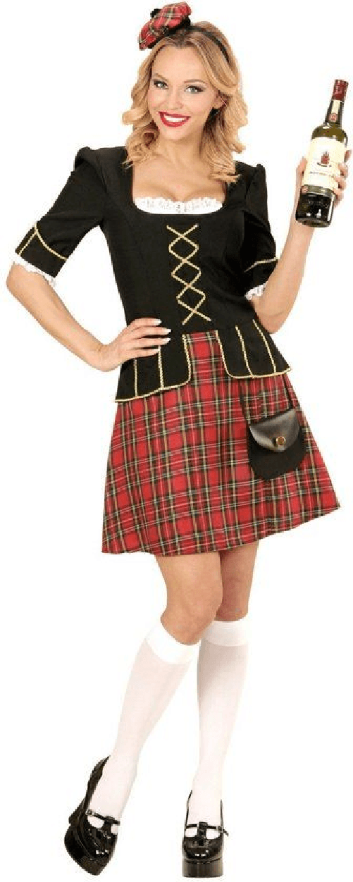 WIDMANN 59221 COSTUME DONNA SCOZZESE S GONNA CORTA #5922