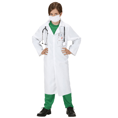 WIDMANN 76507 COSTUME DOTTORE CAMICE BIANCO 8/10 #7650