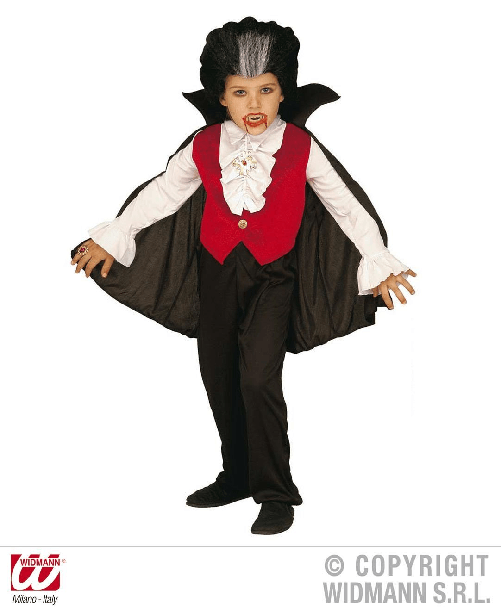WIDMANN 33488 COSTUME CONTE DRACULA CON CAMICIA CON GILET. JABOT #3348