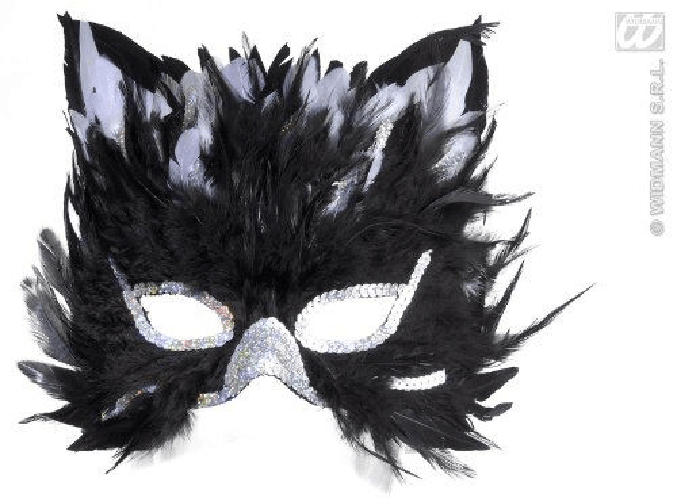widmann 6585c maschere gatto in piume