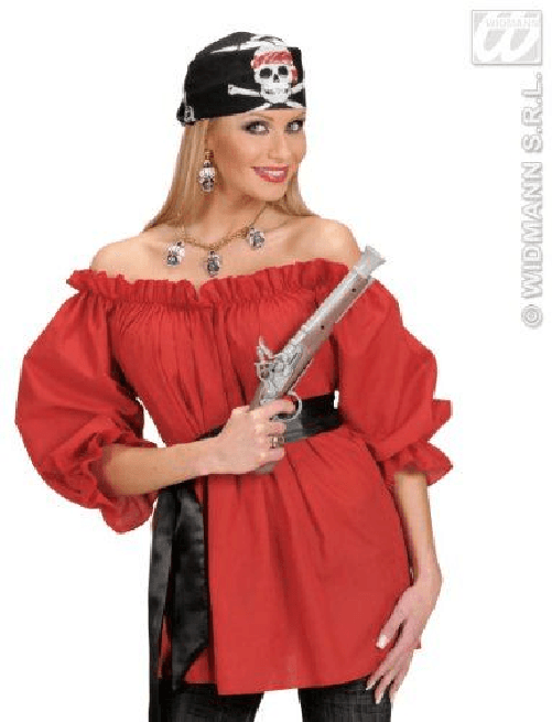 BANDANE NERE CON TESCHIO PIRATA 55X55 CM
