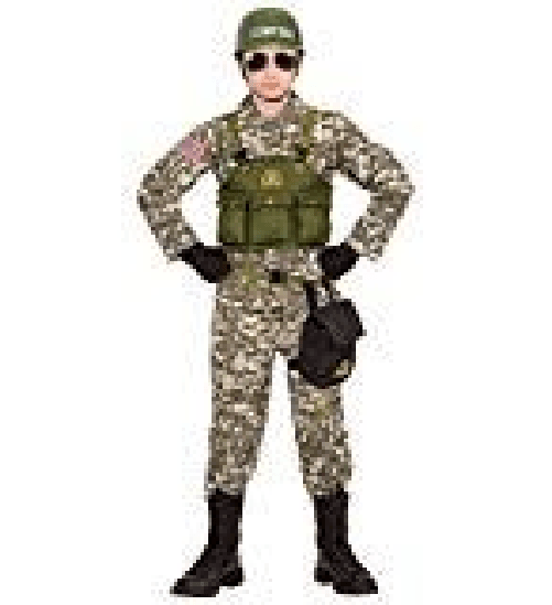 WIDMANN 96847 COSTUME MILITARE NAVY SEALS 8/10 140CM #9684