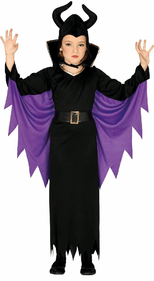 GUIRCA COSTUME MALEFICENT BAMBINA 7-9 ANNI