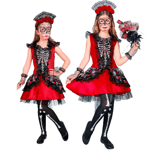 WIDMANN 07817 COSTUME MUJER DIA DE LOS MUERTOS 8/10 #0781