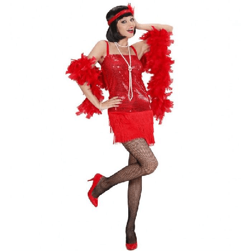 WIDMANN 70321 COSTUME CHARLESTON ROSSO S ECONOMICO #7032