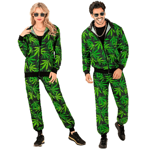 WIDMANN 79224 costume tuta anni 80 xl marijuana ganja #7922