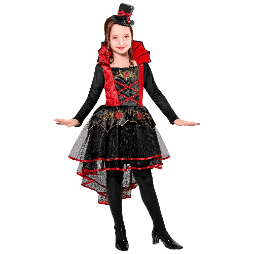 WIDMANN 07495 COSTUME VAMPIRESSA 4-5 (VESTITO. MINI CAPPELLO) #0749