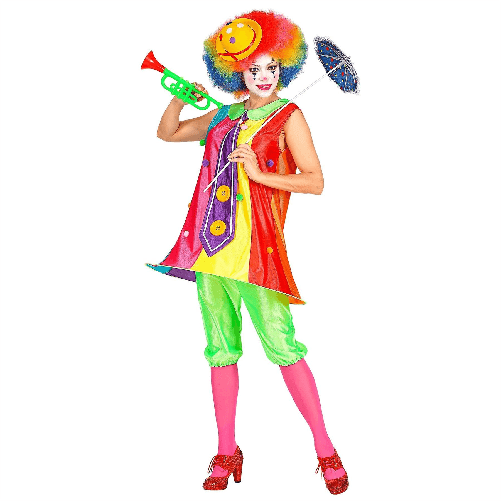 WIDMANN 01571 COSTUME CLOWN DONNA S VESTITO C/CERCHIO #015G
