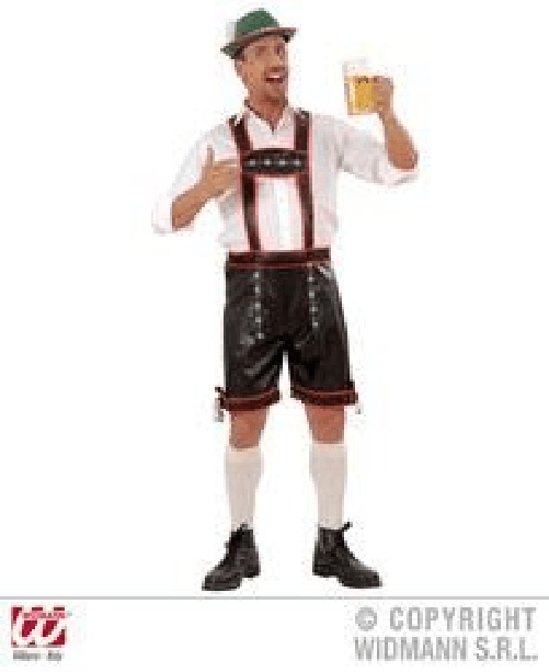 Costume Lederhosen S Similpelle Bavarese
