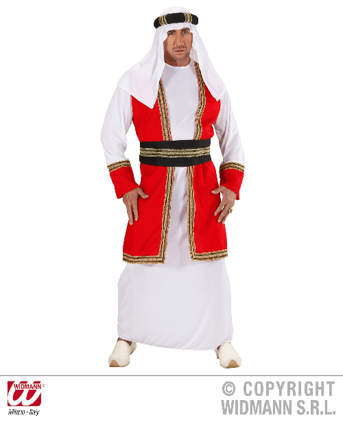 WIDMANN 89182 COSTUME PRINCIPE ARABO M BIANCO/ROSSO #8918