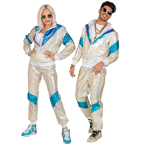 WIDMANN 11794 costume tuta anni 80 olografica xl #1179