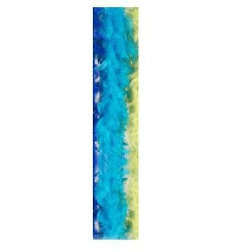 widmann 0376t boa in piume azzurro cm 180
