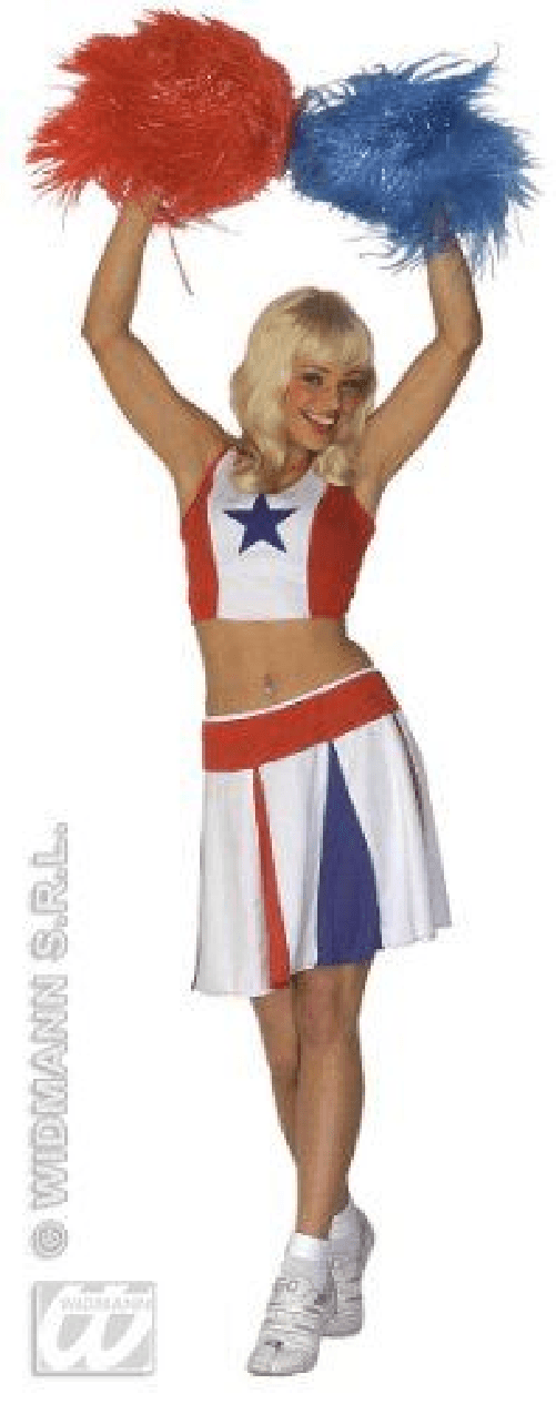 WIDMANN 34993 COSTUME CHEER LEADER L POM POM ECONOMICO #3499