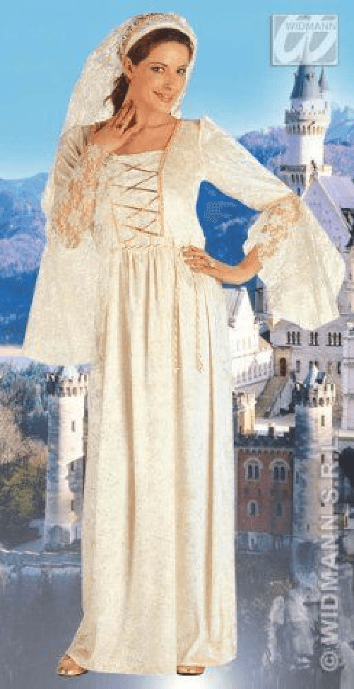WIDMANN 37401 COSTUME DAMIGELLA S NOBILDONNA BIANCA #3740