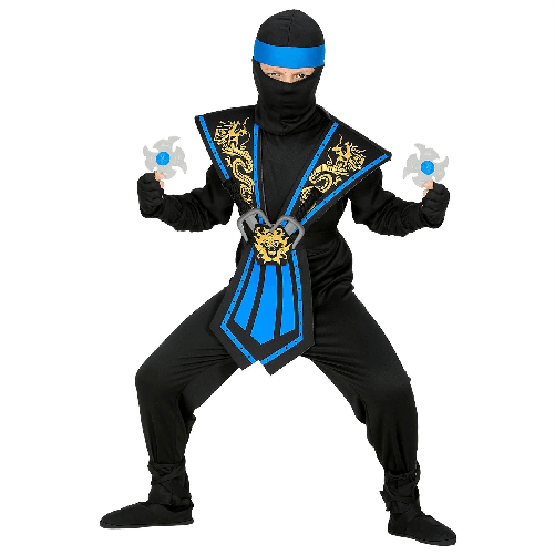 WIDMANN 38658 costume ninja blu kombat 11/13 cm158 #3865