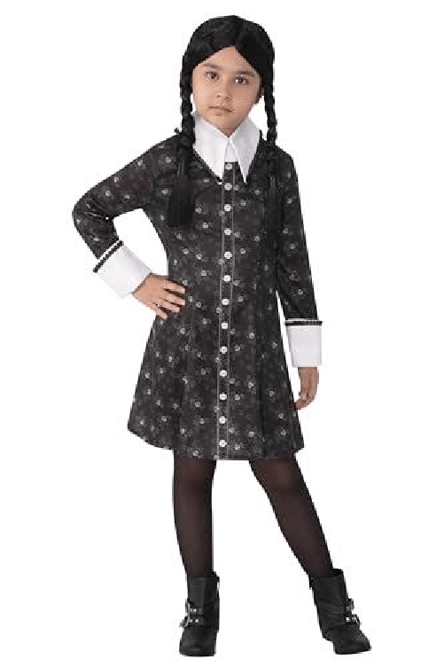 RUBIES COSTUME WEDNESDAY ADDAMS BAMBINA 7-8(122-128CM)