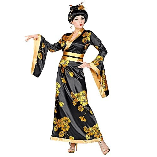 WIDMANN 01533 COSTUME GEISHA NERO ORO L #015I