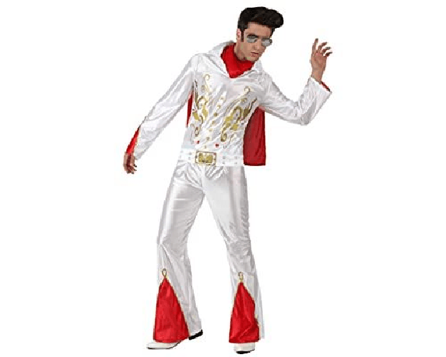 ATOSA 62721 costume rock star elvis t-1 bianco