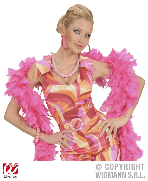 widmann 0368r boa in piume rosa cm180