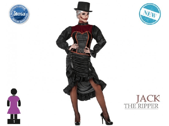 ATOSA 55472 costume vampira t-2 (tipo b)