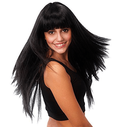 carnival toys 2771 parrucca vanity nera