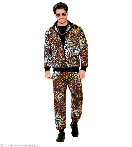 WIDMANN 79214 costume tuta anni 80 xl animal leopardo #7921