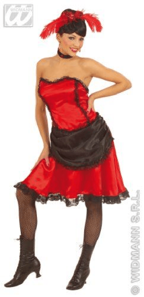 WIDMANN 56751 COSTUME DAMA DEL SALOON S IN RASO ECONOMICO #5675