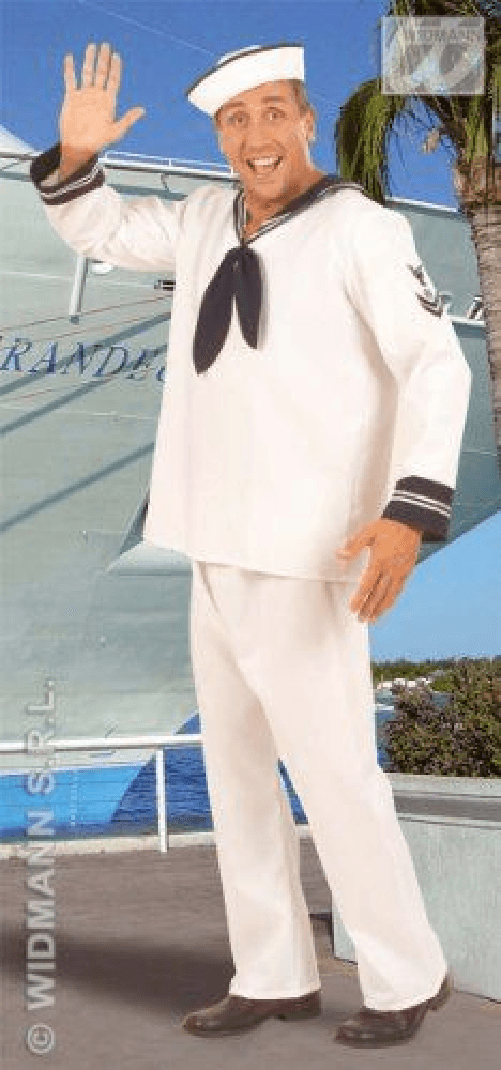 WIDMANN 5707S COSTUME MARINAIO XL BIANCO #5772