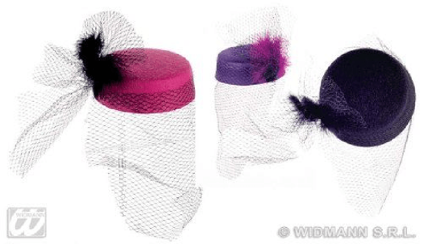 WIDMANN 2552D cappello tina con retina pizzo ass.in 3 colori