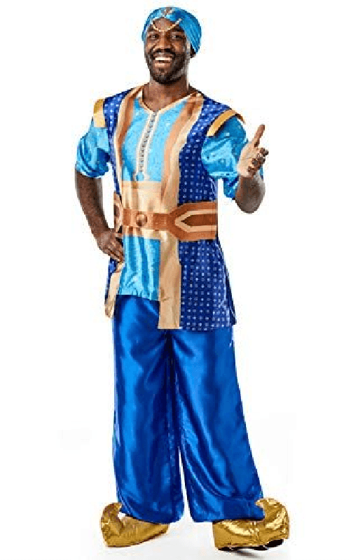RUBIES COSTUME ALADDIN GENIO BLU UOMO XL 42-46