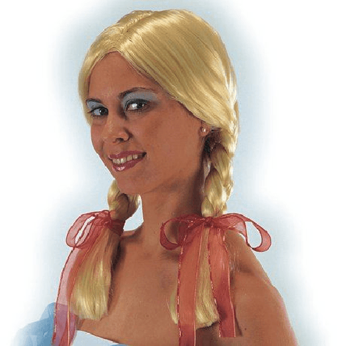 CARNIVAL TOYS 02600 parrucca bionda con trecce